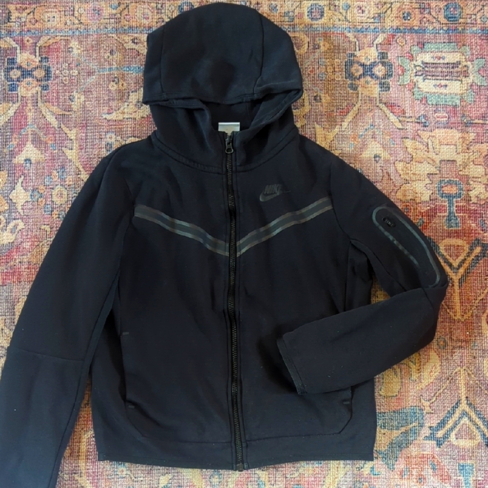 Nike Tech Kids Black Hoodie